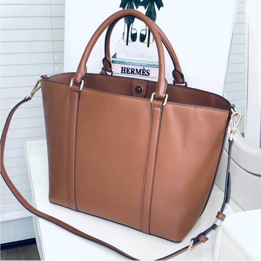 MICHAEL KORS Bedford Legacy Leather Tote Bag, New w/tag - Picture 3 of 7